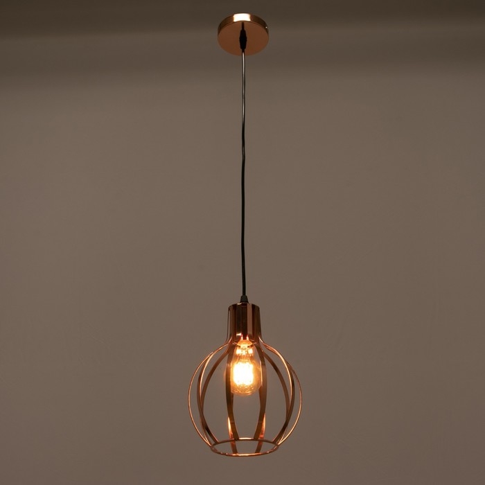 Светильник BayerLux 69960/1 E27 40Вт розовое золото 17х17х22-122 см