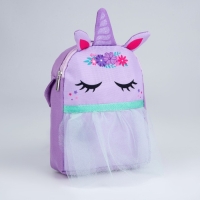 Сумка детская для девочки с фатином "Единорог"