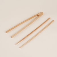 Сковорода-Вок чугунная с эмалированным покрытием SL Home, d=36 см, h=10 см, в комплекте с палочками, индукция, цвет бежевый