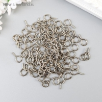 Винт-глазок для крепления картин, фоторам серебро (набор 100 шт) 1,8х0,9 см Винт-глазок для крепления картин, фоторам серебро (набор 100 шт) 1,8х0,9 см