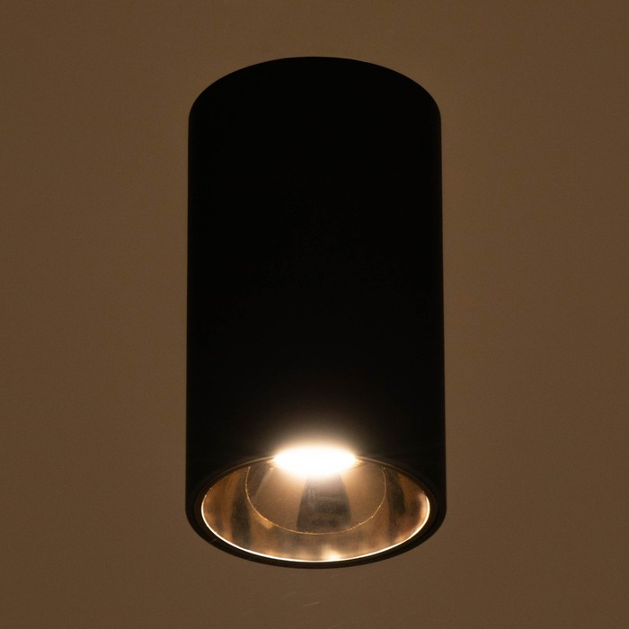 Светильник 671515/1 LED 12Вт черный-золото 7,5х7,5х15 см BayerLux