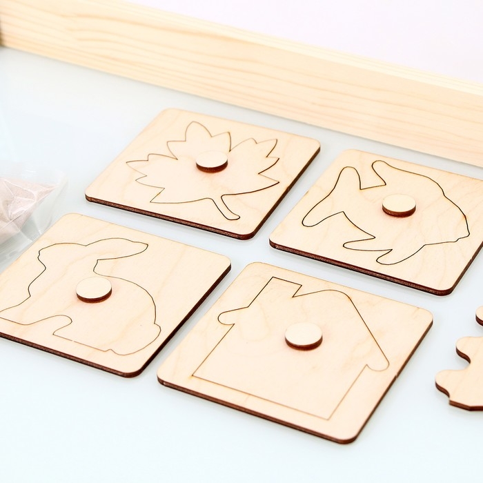 Стол для рисования песком &laquo;Интерес&raquo;, с набором, подсв.цветная, 42 &times; 60 см,