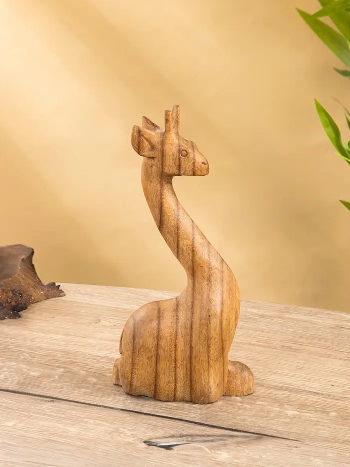 Сувенир "Жирафик" дерево Пиннис, 12х6х25 см, цв. коричневый