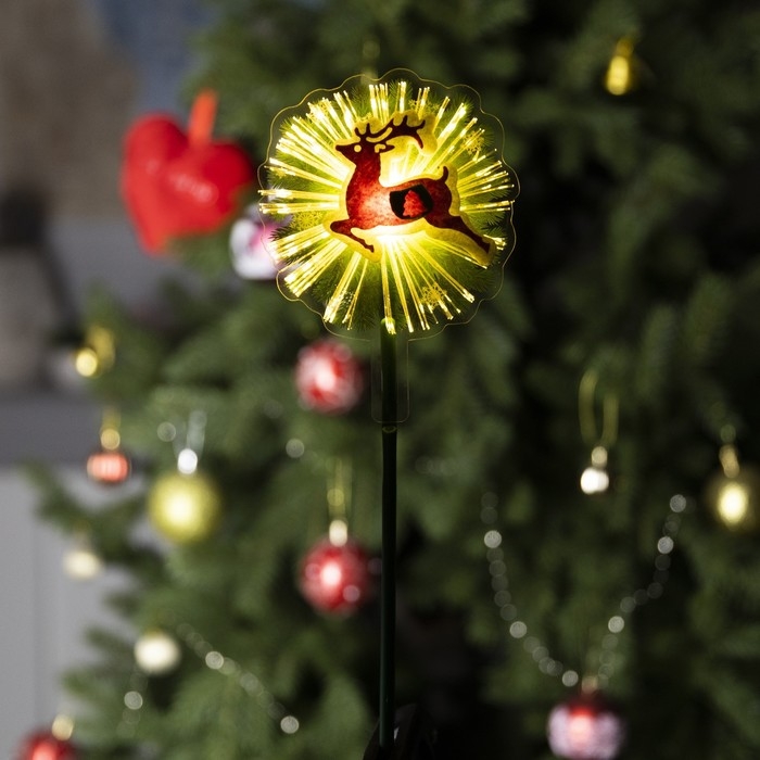 Светодиодная игрушка на палочке «Олень» 10 × 28 × 3 см, батарейки LR44х3 (в комплекте), свечение тёплое белое Светодиодная игрушка на палочке «Олень» 10 × 28 × 3 см, батарейки LR44х3 (в комплекте), свечение тёплое белое