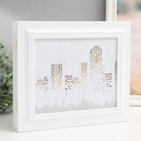 Ключница закрытая "Город" 26,5х31,5 см Белый Ключница закрытая "Город" 26,5х31,5 см Белый