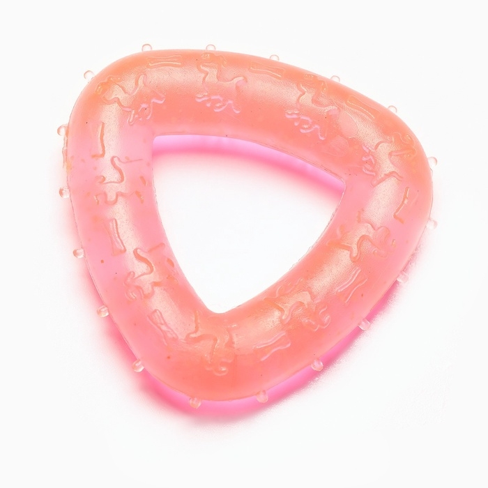 Игрушка для собак жевательная светящаяся в темноте &laquo;Треугольник&raquo;, 7 х 7 см