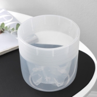 Кашпо для цветов со вставкой &laquo;Линель&raquo;, 2,7 л, d=16 см, h=16 см, прозрачный