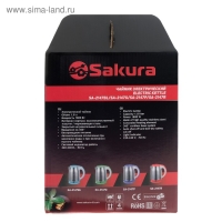 Чайник электрический Sakura SA-2147G, металл, 1.8 л, 1800 Вт, зеленый