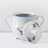 Чайный сервиз на 6 персон &laquo;Рококо. Гуси&raquo;, 15 предметов