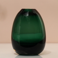 Ваза для цветов &laquo;Джозефина&raquo; из прозрачного зеленого стекла 12 х 10 х 10 см