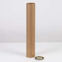 Тубус 76х490 мм (470 мм внутренняя Высота),плотный картон, металлическая крышка Тубус 76х490 мм (470 мм внутренняя Высота),плотный картон, металлическая крышка