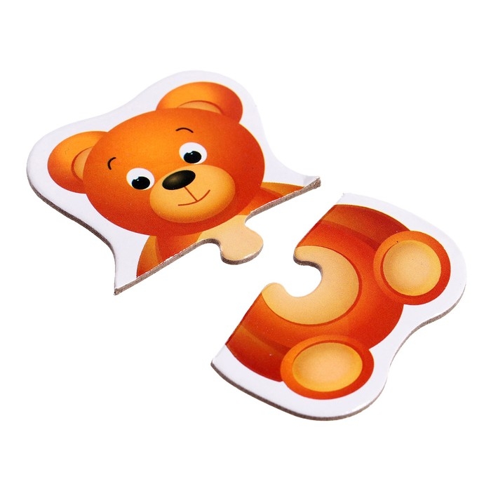 Макси-пазлы в металлической коробке &laquo;Мои игрушки&raquo;, 10 пазлов, 20 деталей