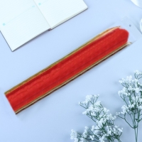 Бант-бабочка №7 "Золотая полоса", цвет красный Бант-бабочка №7 "Золотая полоса", цвет красный