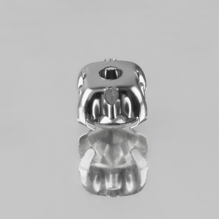 Стразы пришивные &laquo;Круг&raquo;, в оправе, d = 6 мм, 100 шт, цвет белый