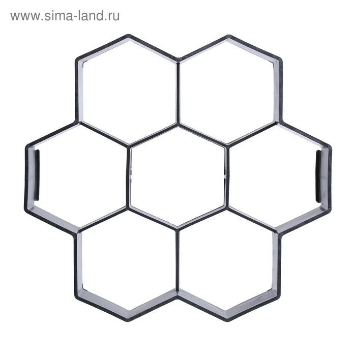 Форма для изготовления дорожек, Чёрная, 29 х 28 х 4 см