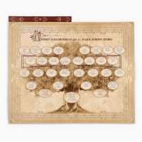 Родословная книга с рамкой под фото &laquo;Семейная книга&raquo;, 50 листов, 21,5 х 23,7 см.