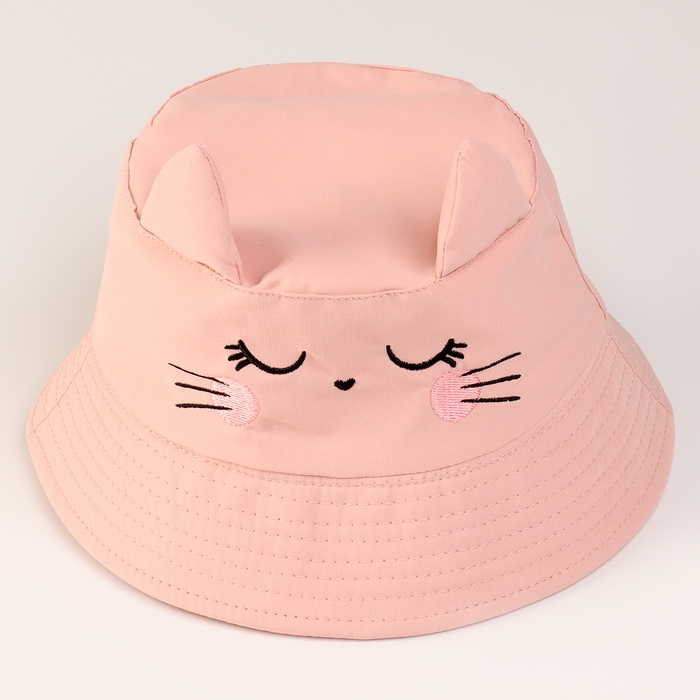 Панама детская для девочки &laquo;Котик&raquo;, с ушками, р-р 48-50