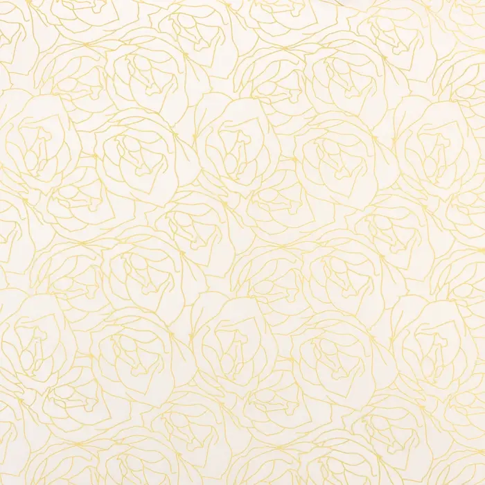 Бумага упаковочная тишью, &laquo;Цветы&raquo;, 50 см &times; 70 см 17 грамм, розовая