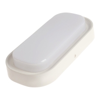 Светильник светодиодный, 24 Вт, IP54, 4000К, 220 В, овал, белый