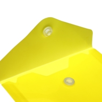 Набор из 5 штук, папка-конверт на кнопке, А6, 180 мкм, вертикальная, тонированная, 5 цветов