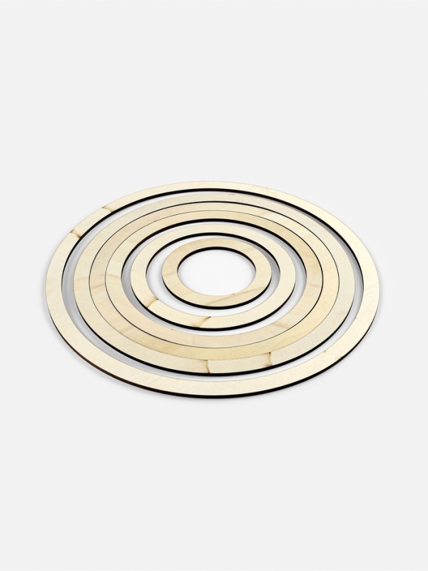 Набор основ для макраме, круглых, 6 шт., 4 мм, d=10/15/19.5/22.5/25.5/30 см Набор основ для макраме, круглых, 6 шт., 4 мм, d=10/15/19.5/22.5/25.5/30 см