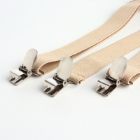 Подтяжки взрослые, ширина 2.5 см, цвет бежевый