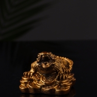 Фигура "Крокодил на деньгах" 12х10х8 см, бронза