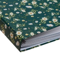 Тетрадь на кольцах A5 80 листов в клетку Calligrata "Цветы. Паттерн", обложка 7БЦ, без вырубки под кольца, блок офсет