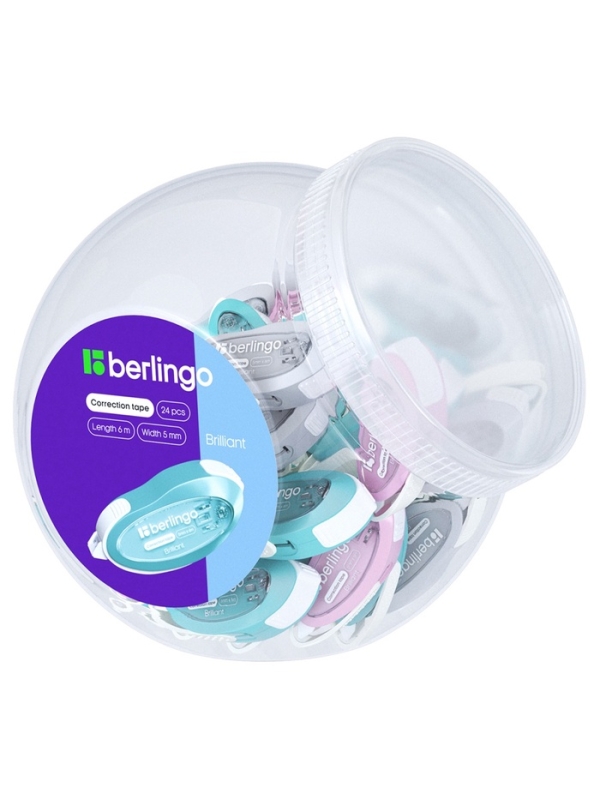 Корректирующая лента, 5 мм &times; 6 м Brilliant, МИКС