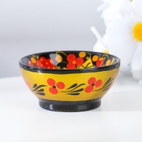 Солонка "Каравай", 7х3 см, хохлома Солонка "Каравай", 7х3 см, хохлома