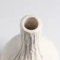 Ваза &laquo;Кристилис&raquo;, 22&times;10.5 см, керамика, белая