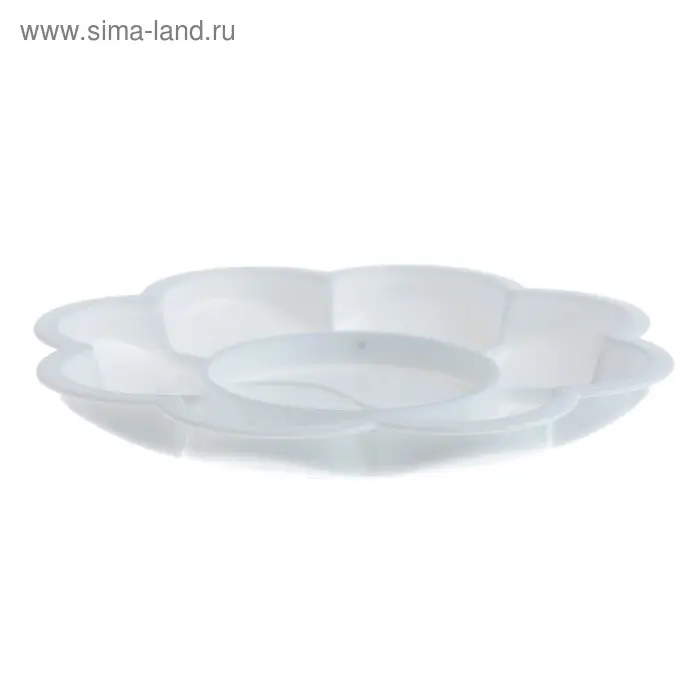 Палитра Стамм "Ромашка", мини, 9 ячеек, белая