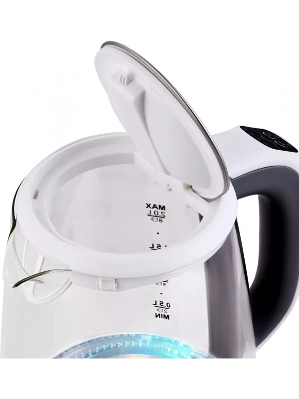 Чайник HYK-G8880 2л. 2200Вт серый серебристый