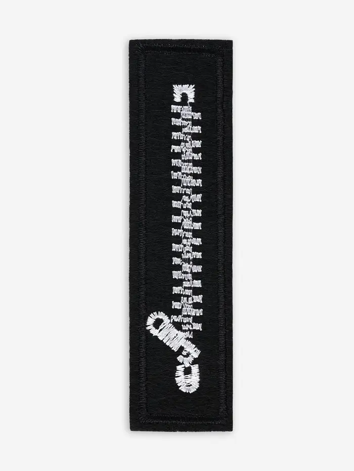 Термоаппликация &laquo;Молния&raquo;, 10&times;2.5 см, чёрная, белая