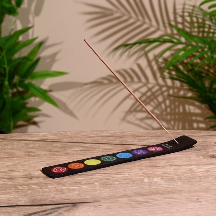 Подставка под благовония "7 чакр" дерево, 25 см