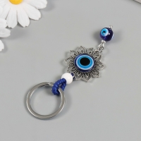 Брелок от сглаза металл "Цветок" 3,5х5 см