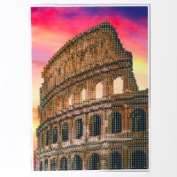 Алмазная мозаика с частичным заполнением на холсте «Колизей», 15 х 21 см Алмазная мозаика с частичным заполнением на холсте «Колизей», 15 х 21 см