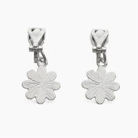 Серьги-клипсы детские "Выбражулька" ромашки с кругом кристалл, цвет жёлто-белый Серьги-клипсы детские "Выбражулька" ромашки с кругом кристалл, цвет жёлто-белый