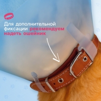 Ветеринарный воротник с креплением на ошейник, высота 7,5 см (без ошейника)