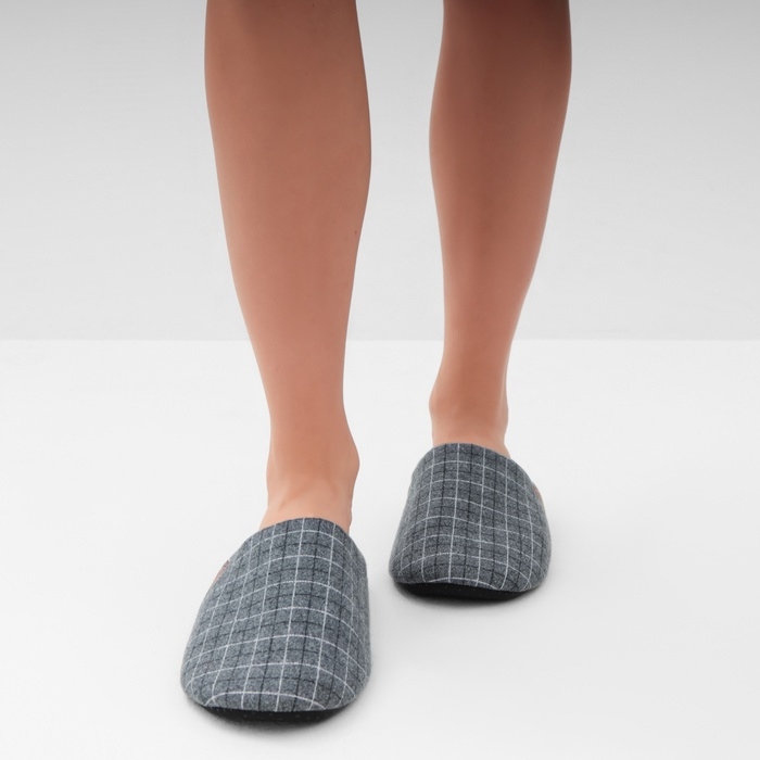 Тапочки женские, размер 38-39, цвет серый