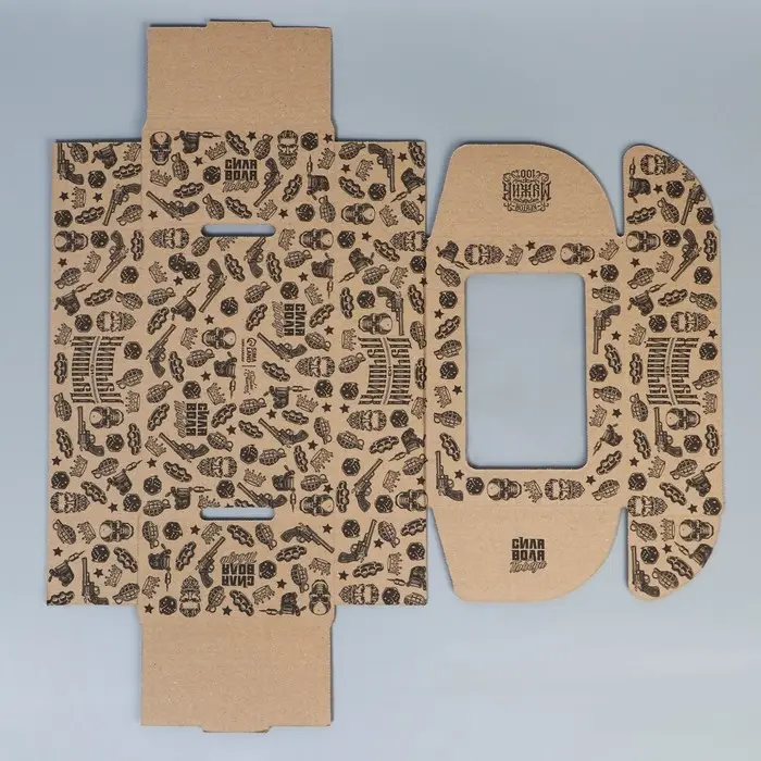 Коробка подарочная сборная с окном, упаковка, &laquo;Лучший из лучших&raquo;, бурый, 24 х 8 х 16 см