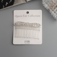 Гребень для волос "Медея" бант, 8х4 см, серебро