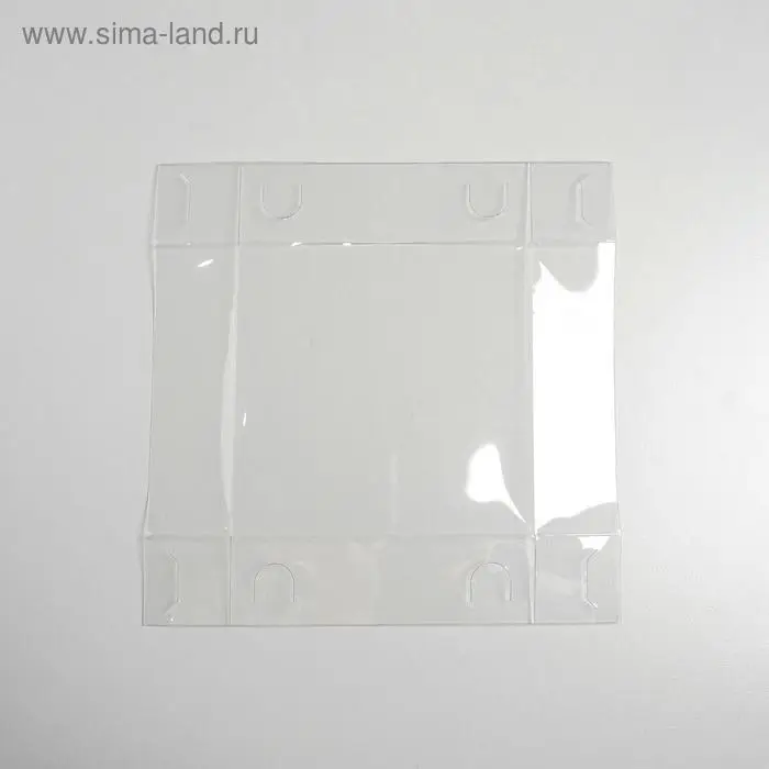 Кондитерская упаковка, коробка для макарун с пластиковой крышкой, &laquo;Шебби&raquo;, 12 х 12 х 3.5 см