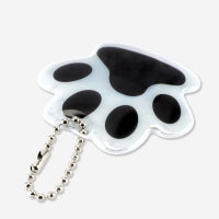 Светоотражающий элемент &laquo;Лапка&raquo;, двусторонний, 5,5 &times; 4,8 см, цвет белый