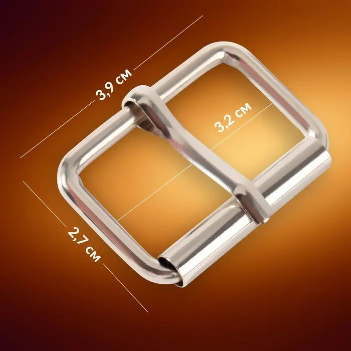 Пряжка проволочная, 3.9&times;2.7 см, 32 мм, 5 шт., цвет серебряный