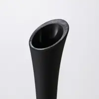 Ваза &laquo;Пять вечеров&raquo;, фристайл, d=3.5 см, 40&times;9.5 см, стекло, чёрная матовая