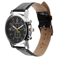 Часы наручные мужские, d-3.8 см, серебро