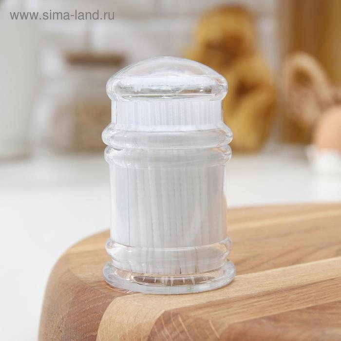 Зубочистки пластиковые, 190-200 шт., с щеточкой для удаления зубного налета