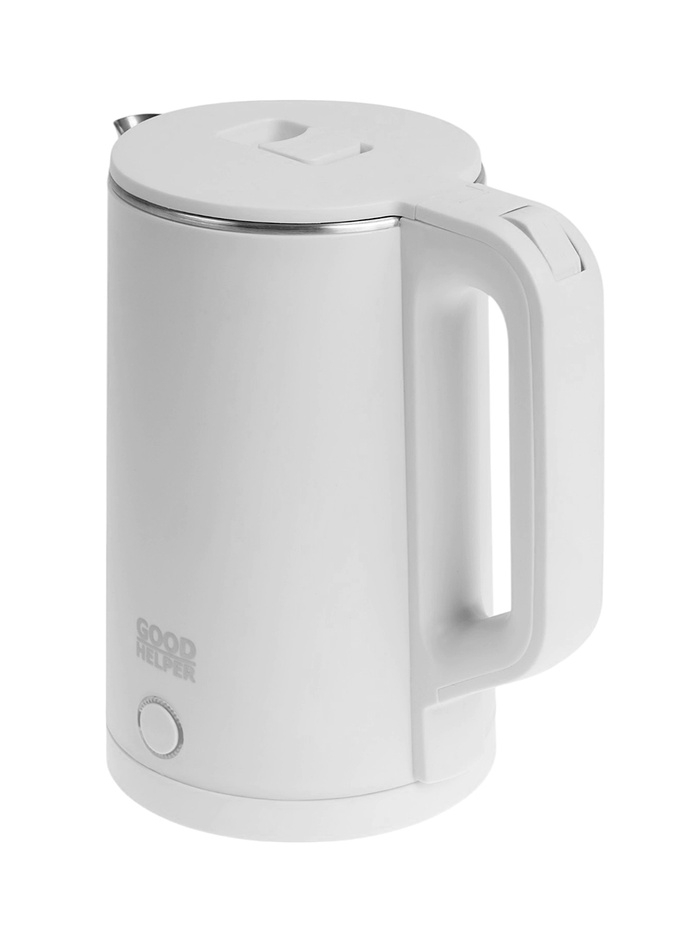 Чайник электрический GOODHELPER KPS-186C, пластик, нерж. сталь, 1.8 л, 1800 Вт, белый