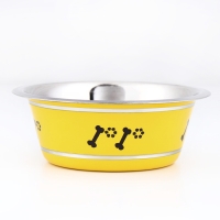 Миска цветная стандарт 350 мл, жёлтая